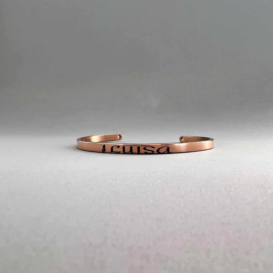 BRAZALETE DE 4 MM GRABADO A LASER