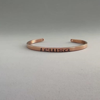 BRAZALETE DE 4 MM GRABADO A LASER